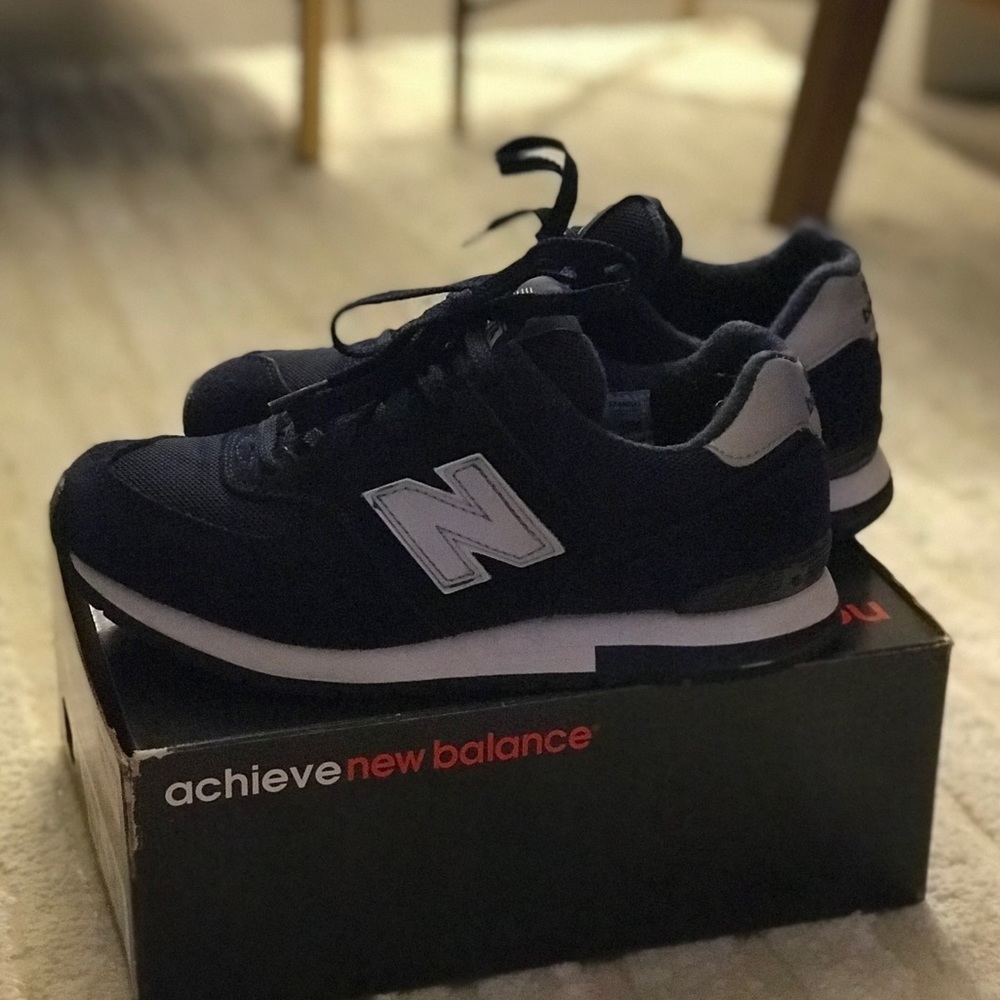 New Balance 574 Navy Running Shoes